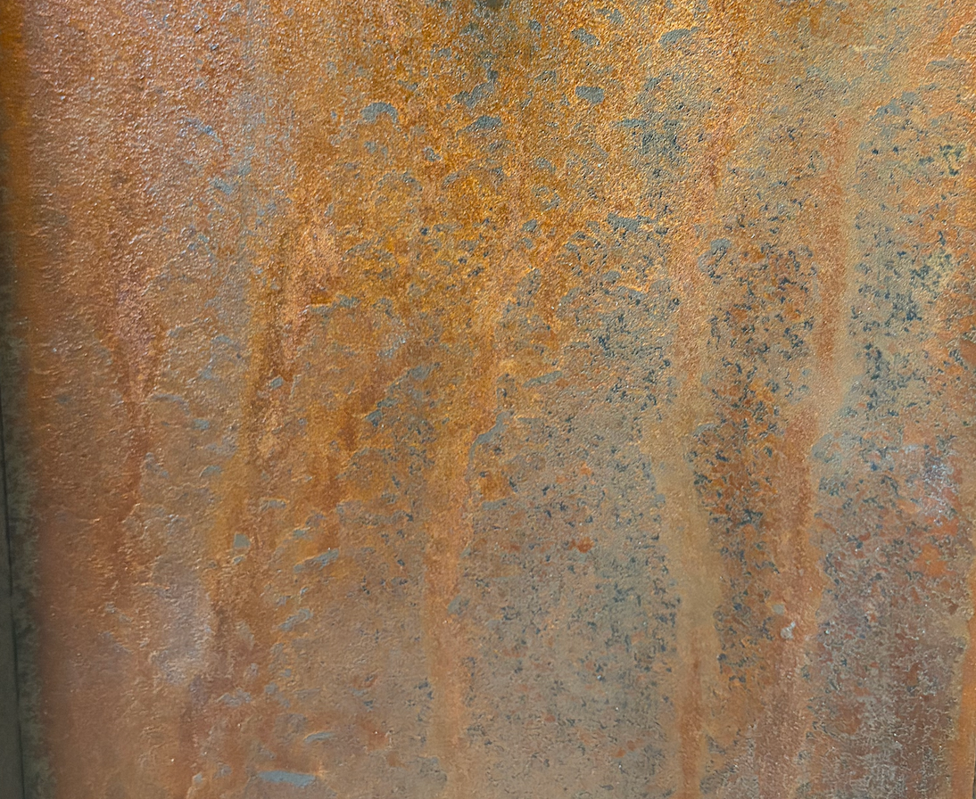 Featherbeam with real rust patina finish